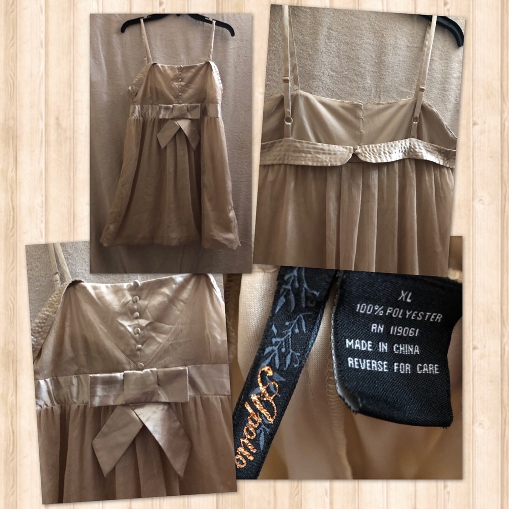 Gold dress